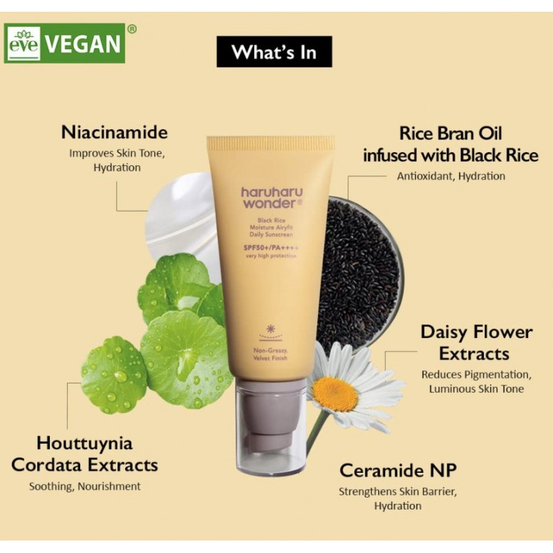 haruharu wonder Black Rice Moisture Airyfit Daily Sunscreen Unscented 50ml